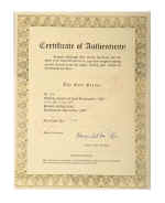Rembrandt Original Etchings: Certificate of Authenticity